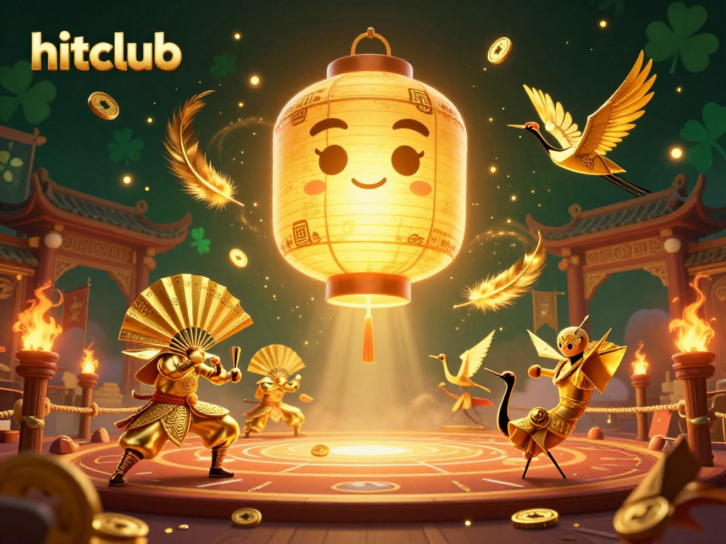 Engage with hitclub's thrilling night market casino atmosphere teeming with gold and lucky symbols.