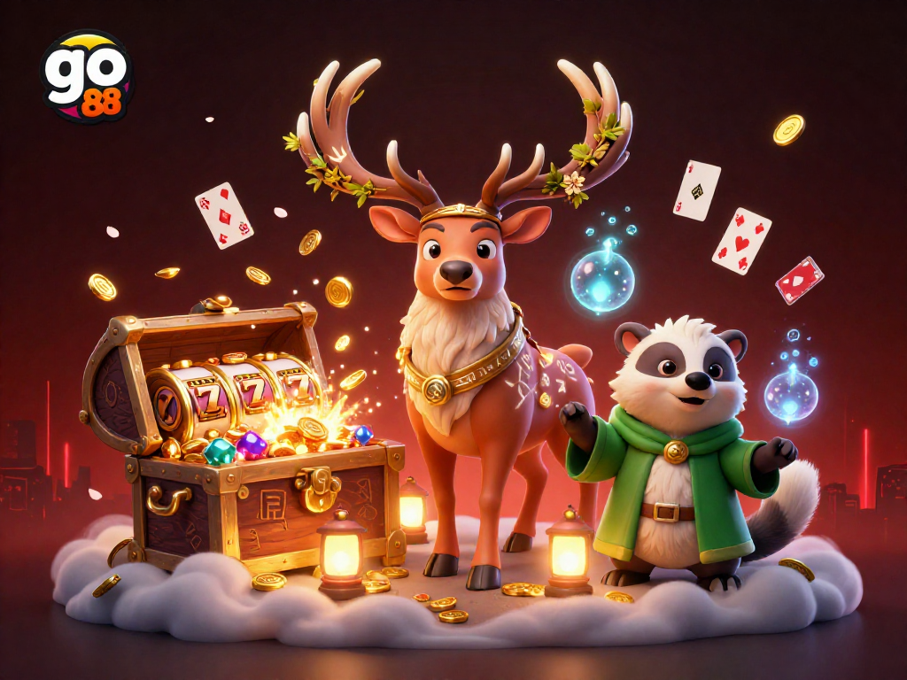 Experience thrilling slots at go 88 with sceneries of magical treasures and adventure elements.