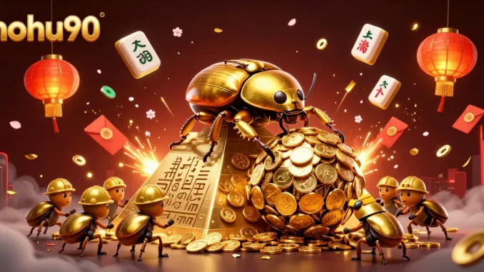 Experience the thrilling excitement of nohu90 with golden coins and vibrant casino elements.
