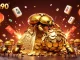 Experience the thrilling excitement of nohu90 with golden coins and vibrant casino elements.
