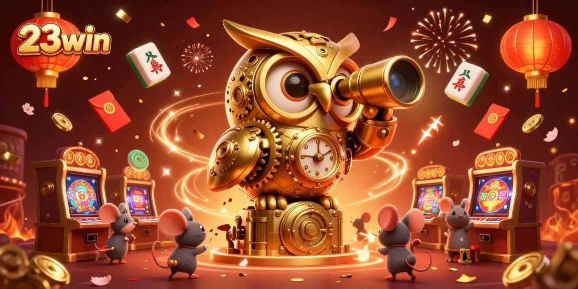 Experience thrilling games at 23win featuring a vibrant casino scene with festive elements.