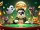 Experience the thrill of a payid online casino with characters playing at a mystical poker table amidst golden effects.